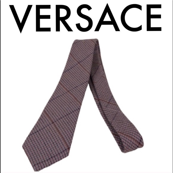 Versace Other - GIANNI VERSACE VINTAGE MEN’S TIE BROWN